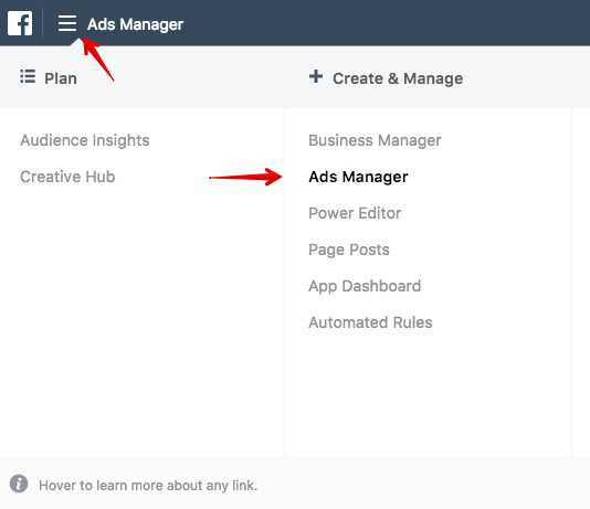 Facebook Ads Manager Settings