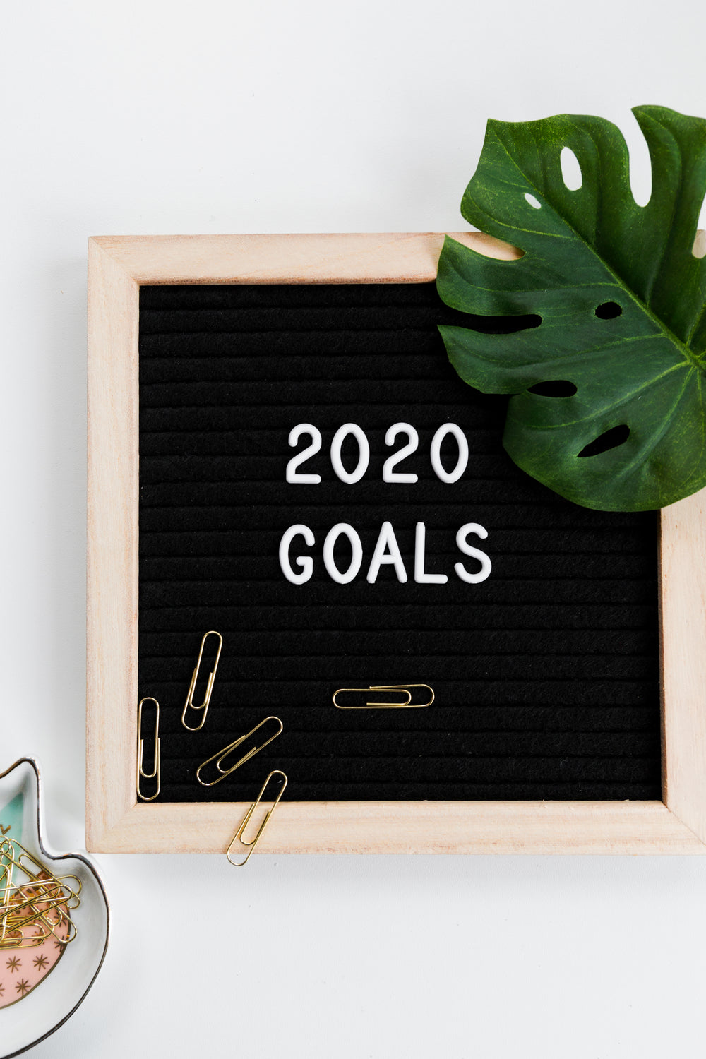 2020 goals letterboard