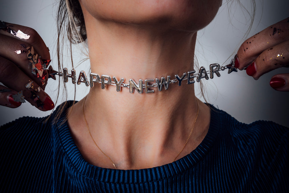 2021 happy new year necklace