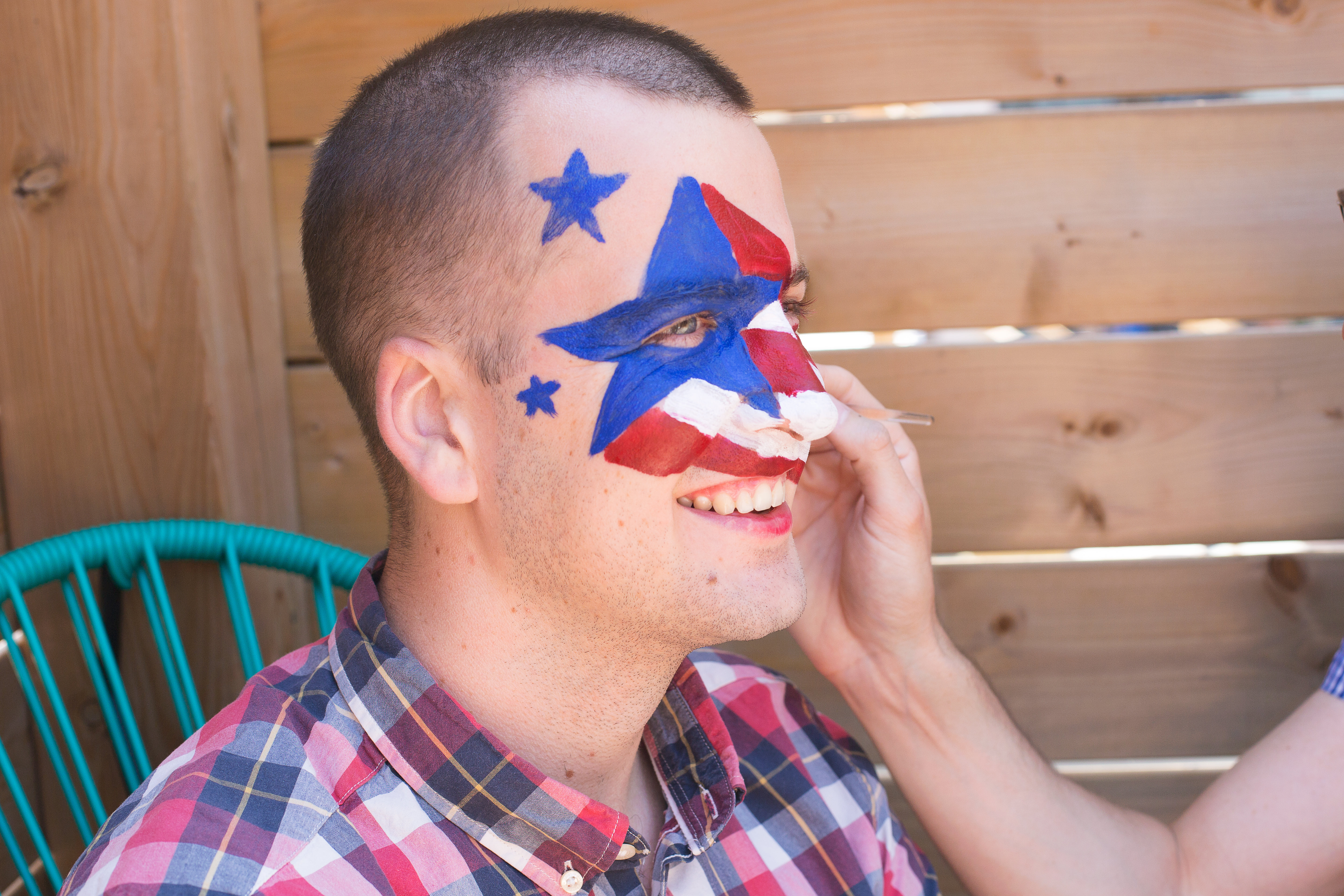 4th Of July Face Painting