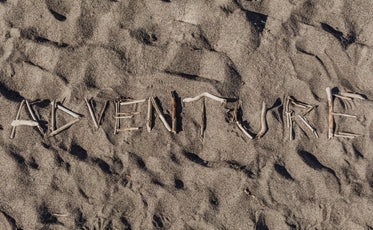 adventure written in sand