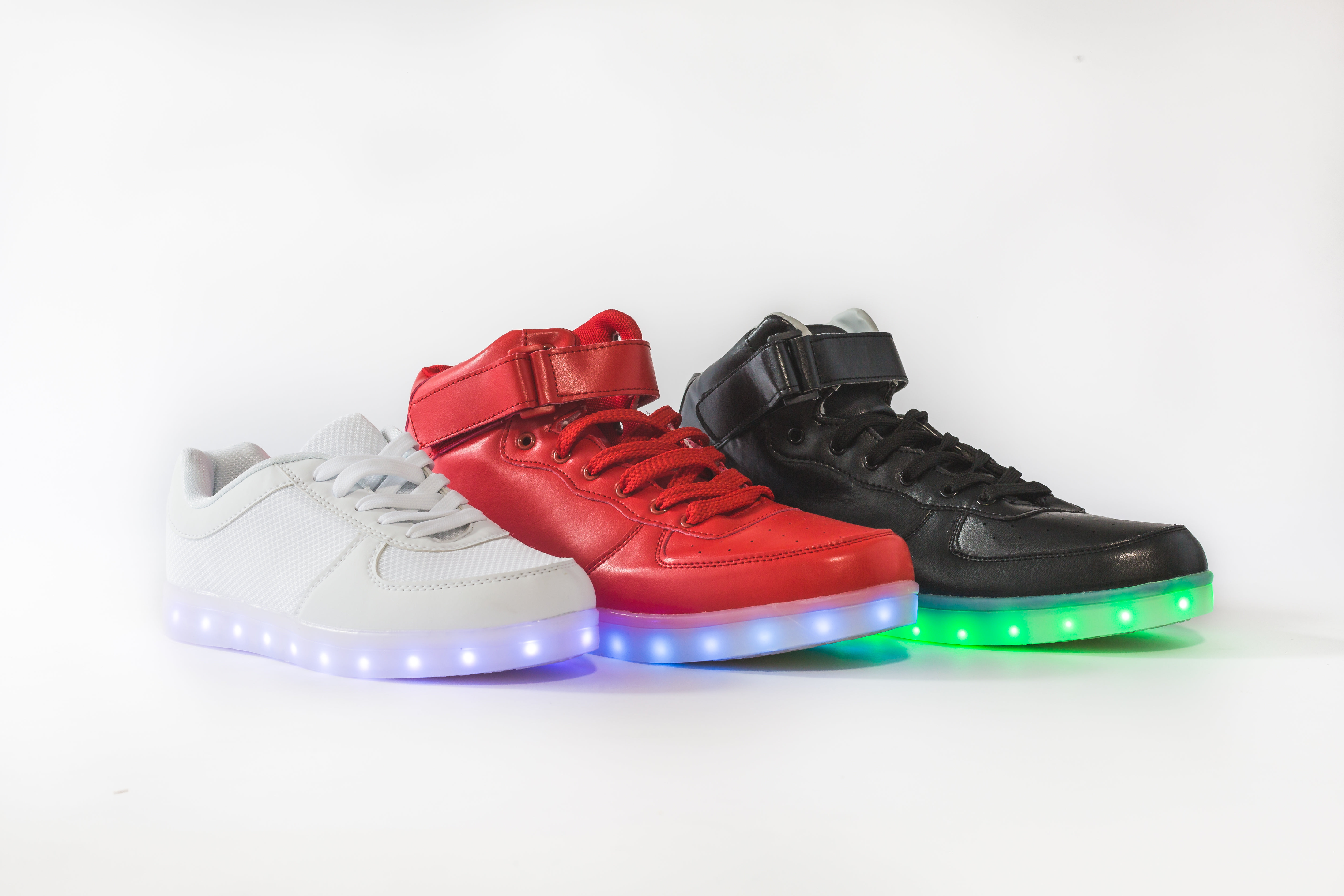 LED Shoes Kids Low Top Gold Remote