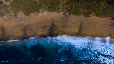 a beach after a storm