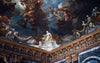 a beautiful ceiling mural from the palace of versailles