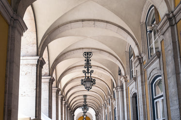 a beautifully crafted antique archway