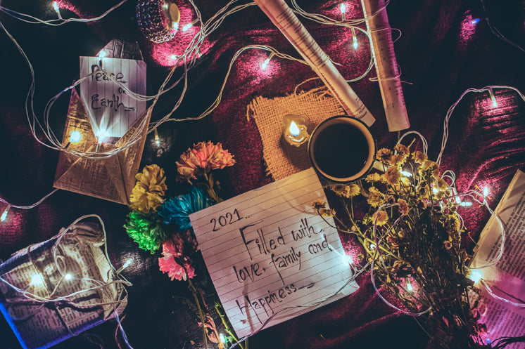 A Candlelit Flatlay Welcoming 2021