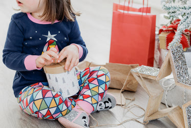 a child on christmas morning