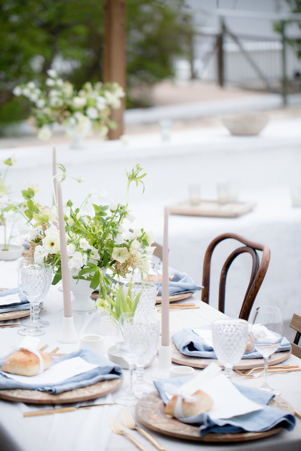 a detailed wedding table setting