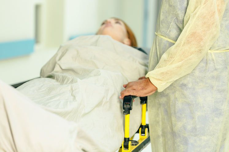 A Doctor Visits A Woman In A Hospital Bed