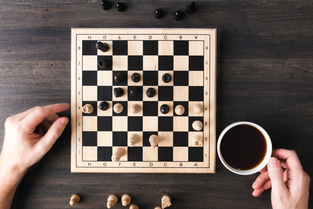 a game of chess in progress