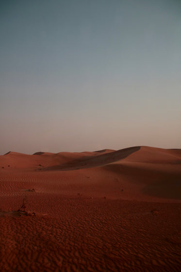 a landscape of rust colored sand dunes