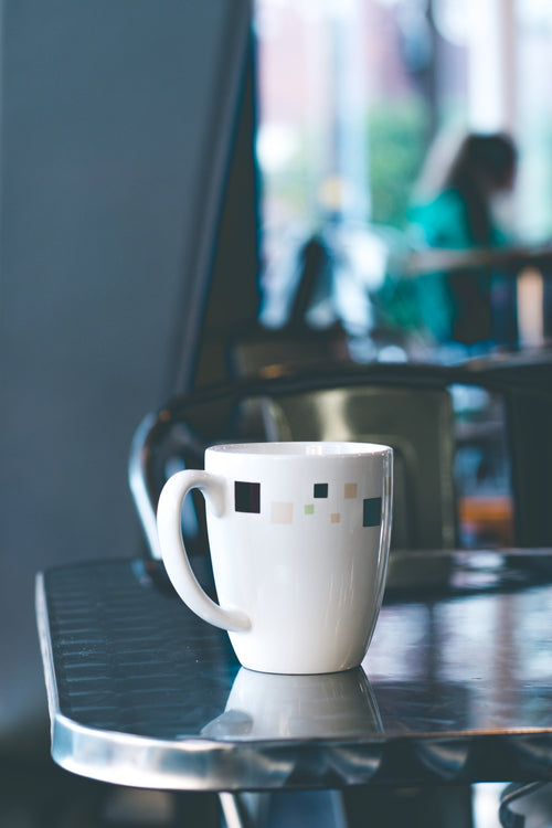 a lonely coffee mug