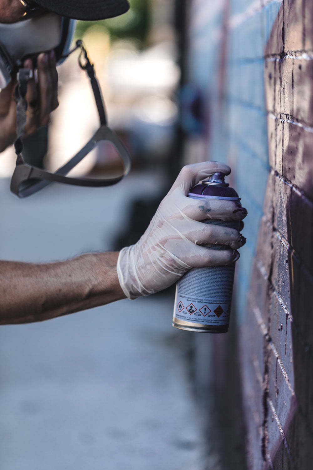 a purple spray