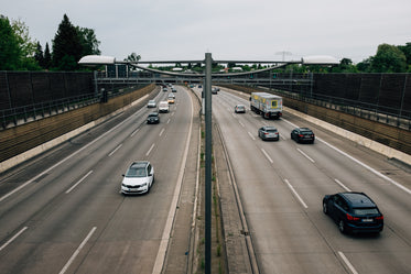 a quiet highway in the daytime