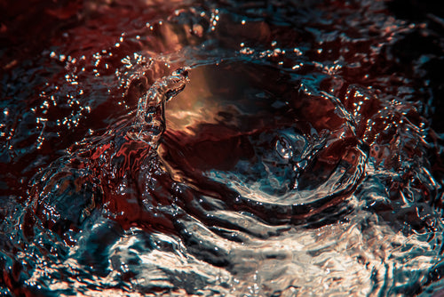 a splash of water ripples outward
