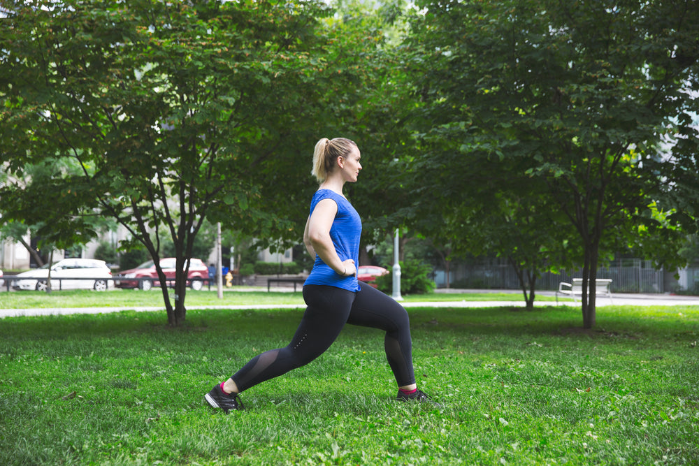 a stretch in the park