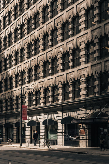 a stroll in front of the lumsden building