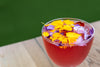 a taste of summer with a floral cocktail