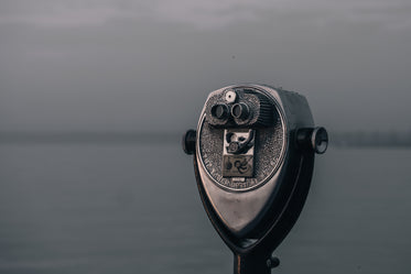 a tower viewer still glittering in water droplets