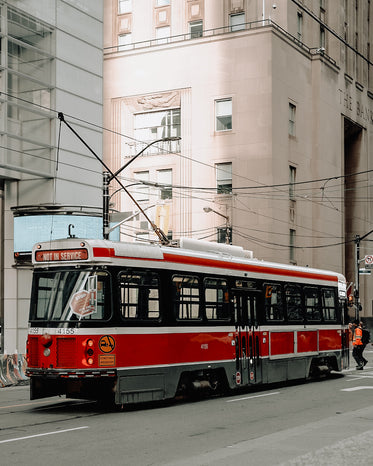 a trolleybus not in service