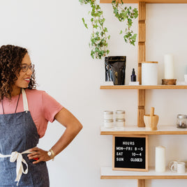 A Woman In Her Shop