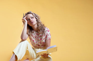 a young woman deep in thought