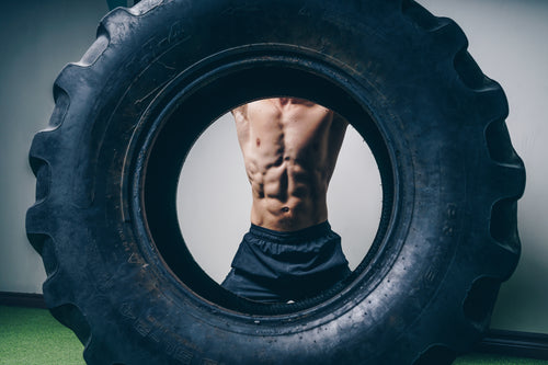 abs workout tire