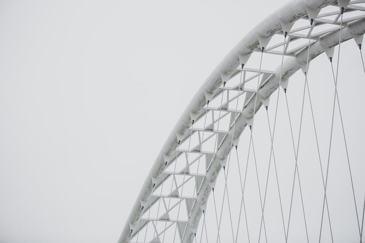 Abstract Bridge With Snow