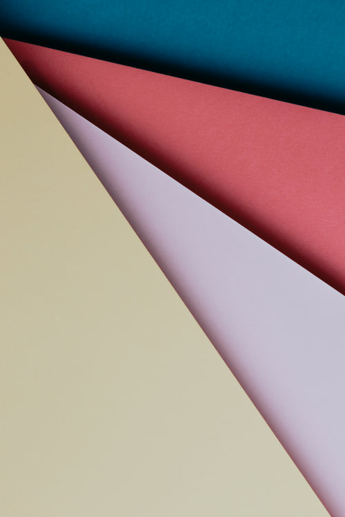 abstract image of colored paper in triangular shapes