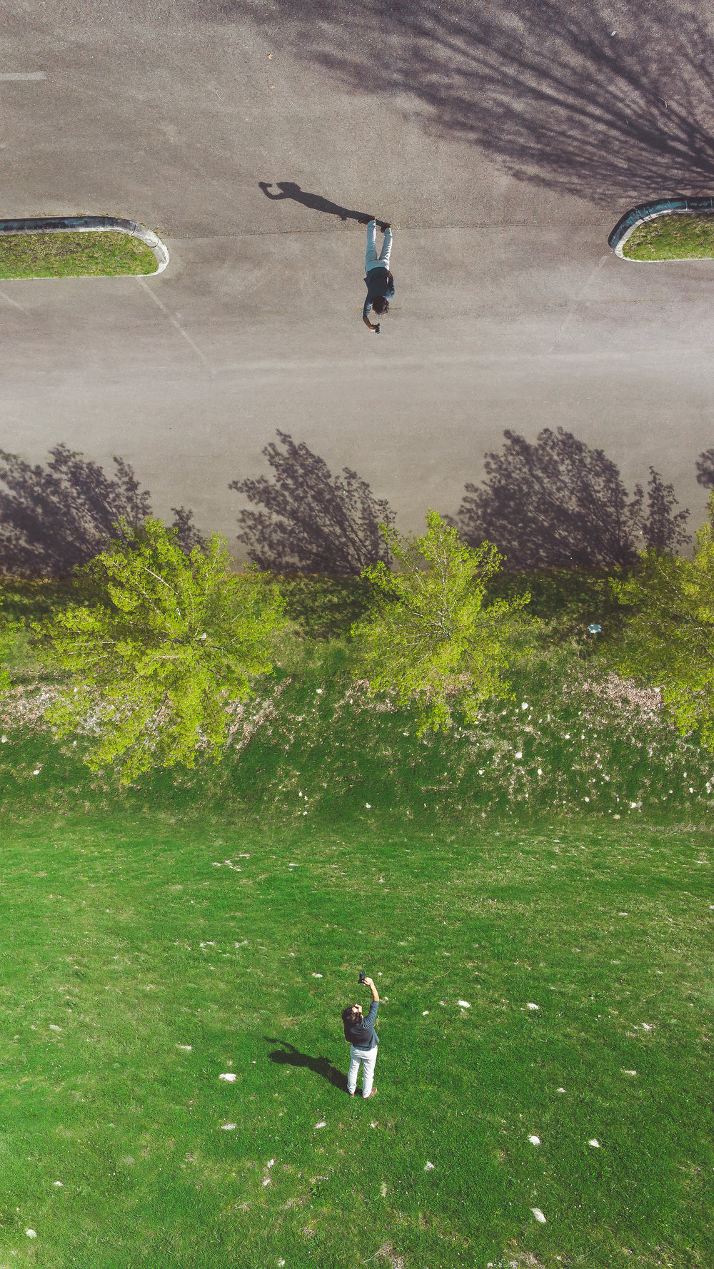 abstract image of two people from different angles