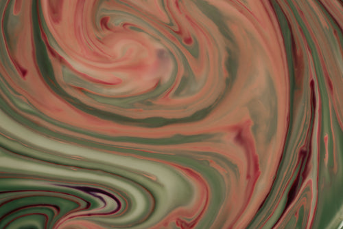 abstract photo of orange and green marbling