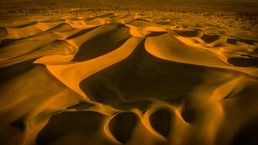 Abstract View Of Soft Yellow Sand Dunes