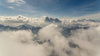 aerial view of snow-capped mountains