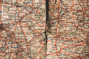 aged paper map