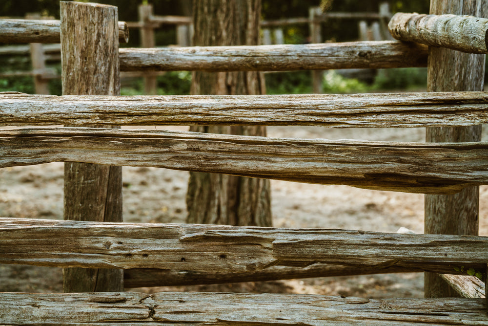 aged wood fence