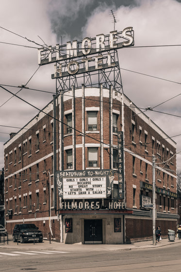 aging hotel in old city