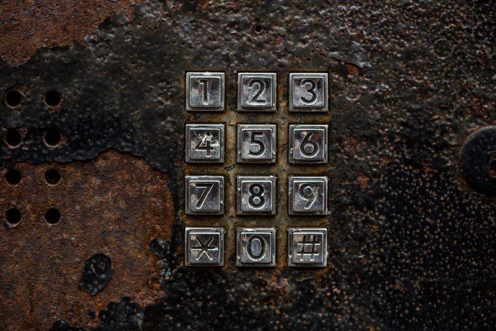 aging number keypad