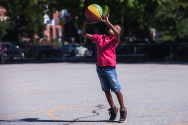 aiming for the basket