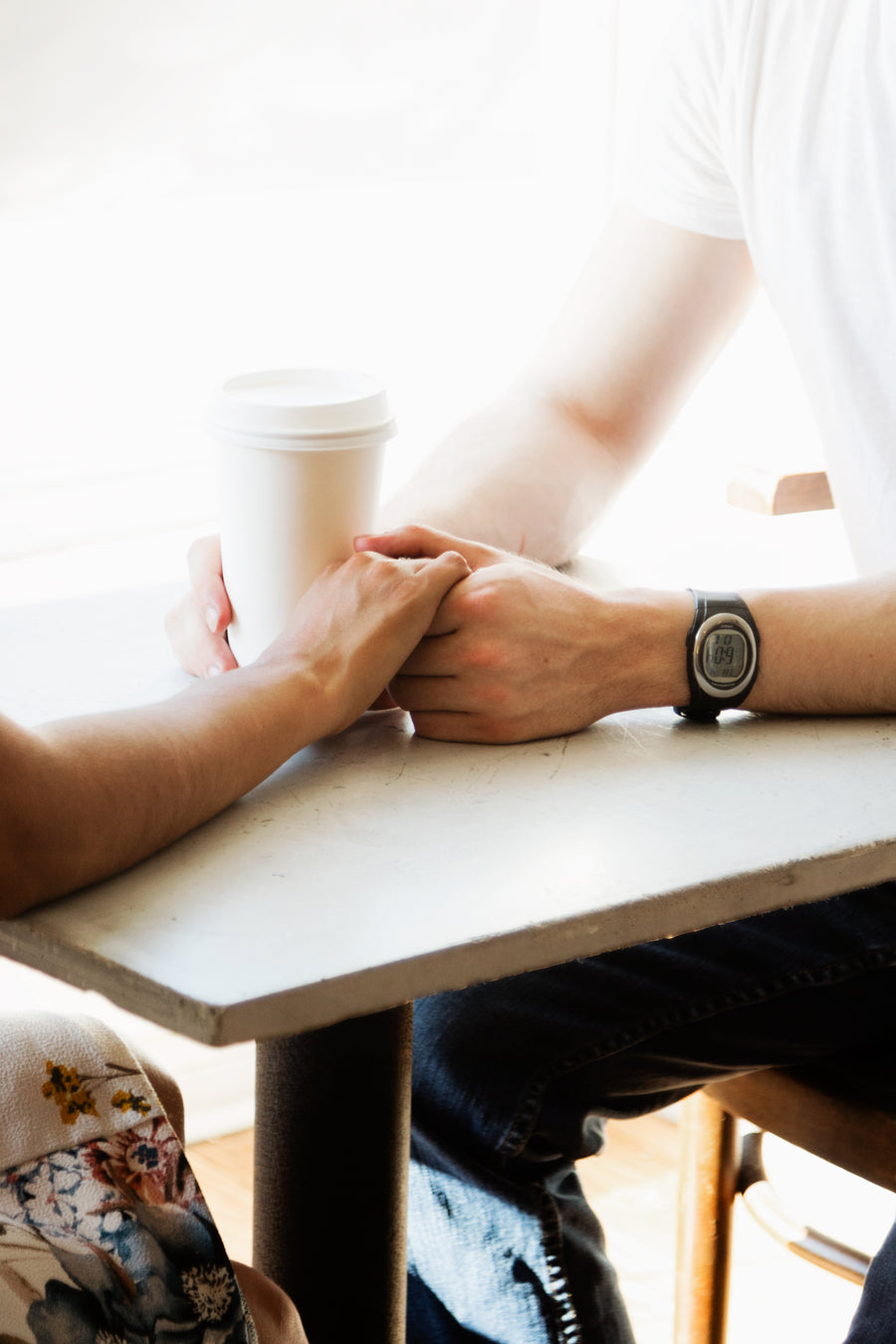Two hands held together