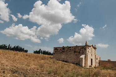 an abandoned crypt