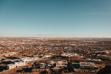 an expanse of city