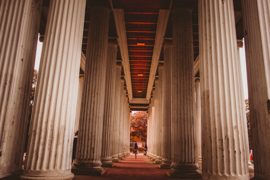 Walked Column Browse Free HD Images of An Open Walkway Lined With Columns