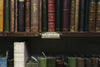 antique book store shelves