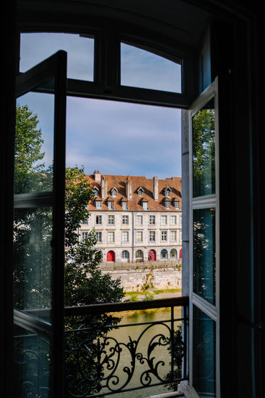 apartments overlooking a canal from the bedroom window