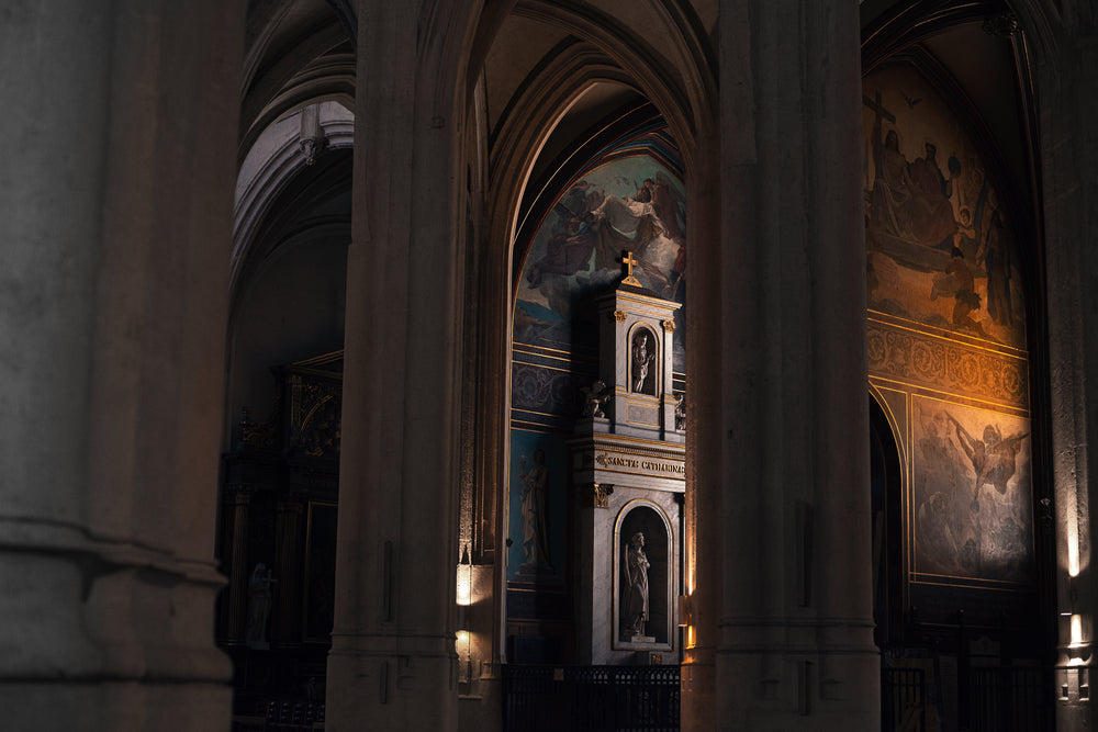 archway view in church