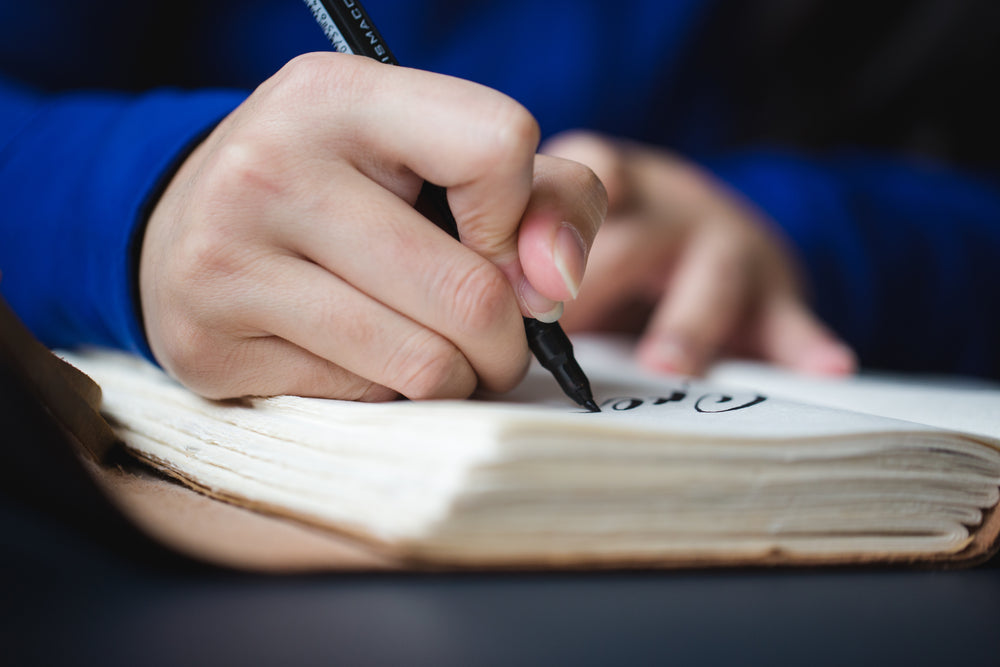 artist draws in book