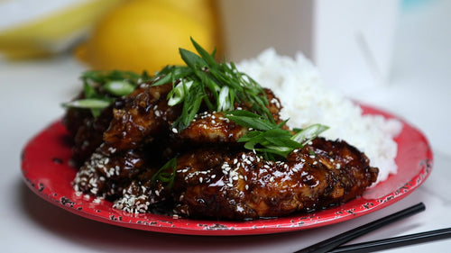 asian chicken with rice