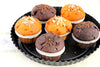 assorted muffins on tray