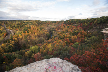 autumn landscape from hilltops