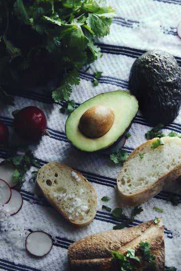 avocados and fresh parsley